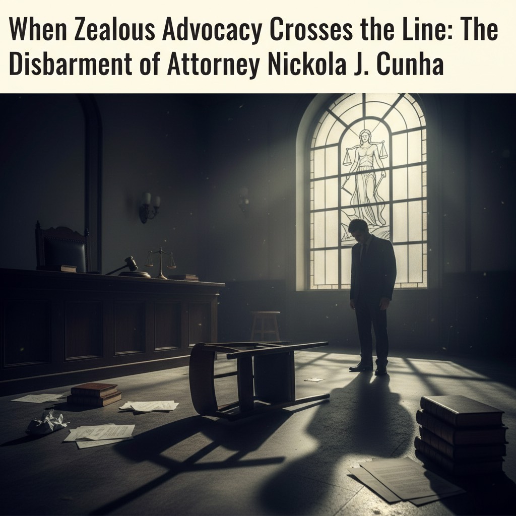 When Zealous Advocacy Crosses the Line: The Disbarment of Attorney Nickola J. Cunha